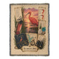 Scarlet Ibis Woven Throw Blanket | Coastal Bird Decor | Cotton Tapestry Throw | Naturalist Journal Gift