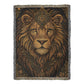 Beaded Lion Blanket – Spiritual Strength & Regal Bohemian Tapestry Throw