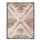 Desert Bloom Woven Blanket – Faded Blush Tribal Boho Throw