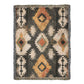 Canyon Ember Woven Blanket – Rustic Tribal Heritage Throw