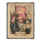 Roseate Spoonbill Woven Throw Blanket | Coastal Bird Decor | Cotton Tapestry Throw | Naturalist Journal Gift