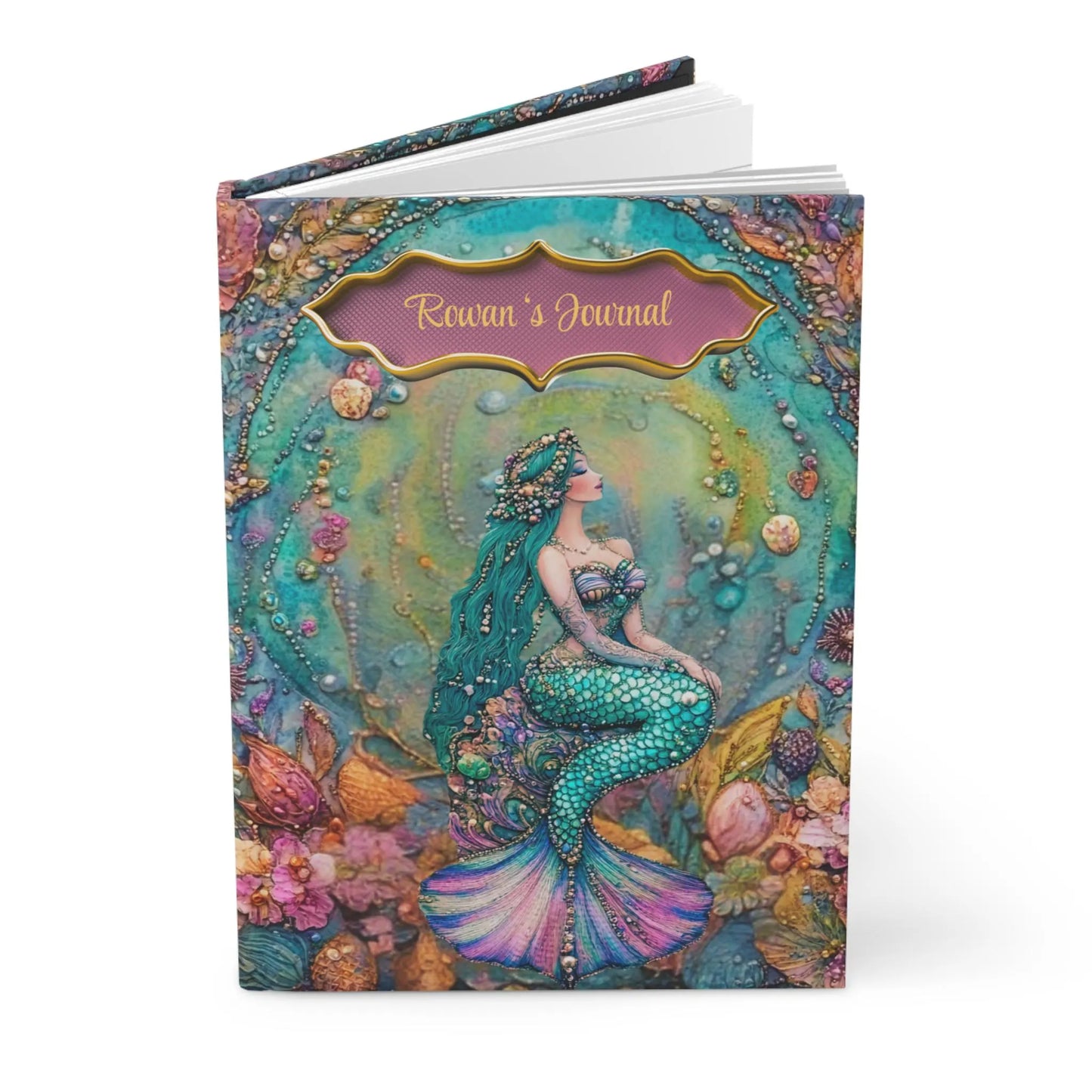 Beaded Look Mermaid – Hardcover Journal