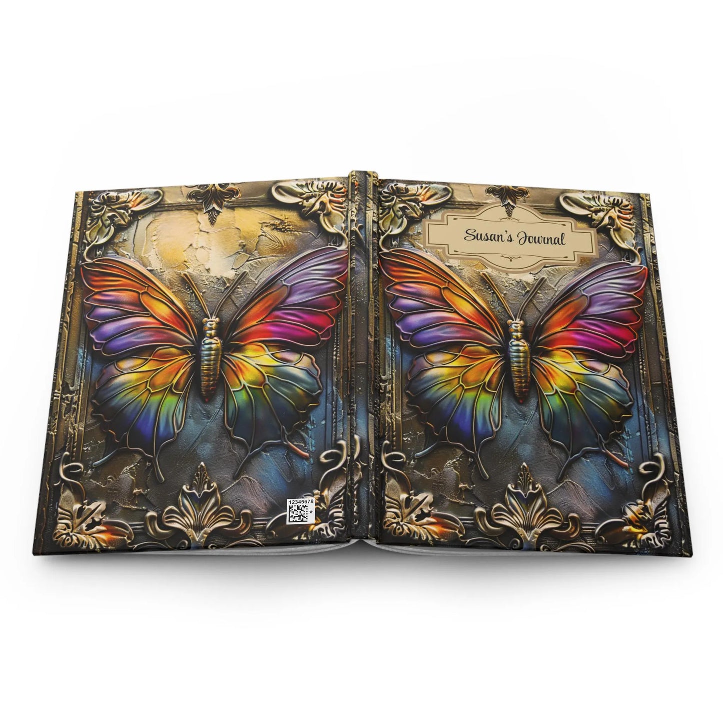 Beaded Look Butterfly – Hardcover Journal