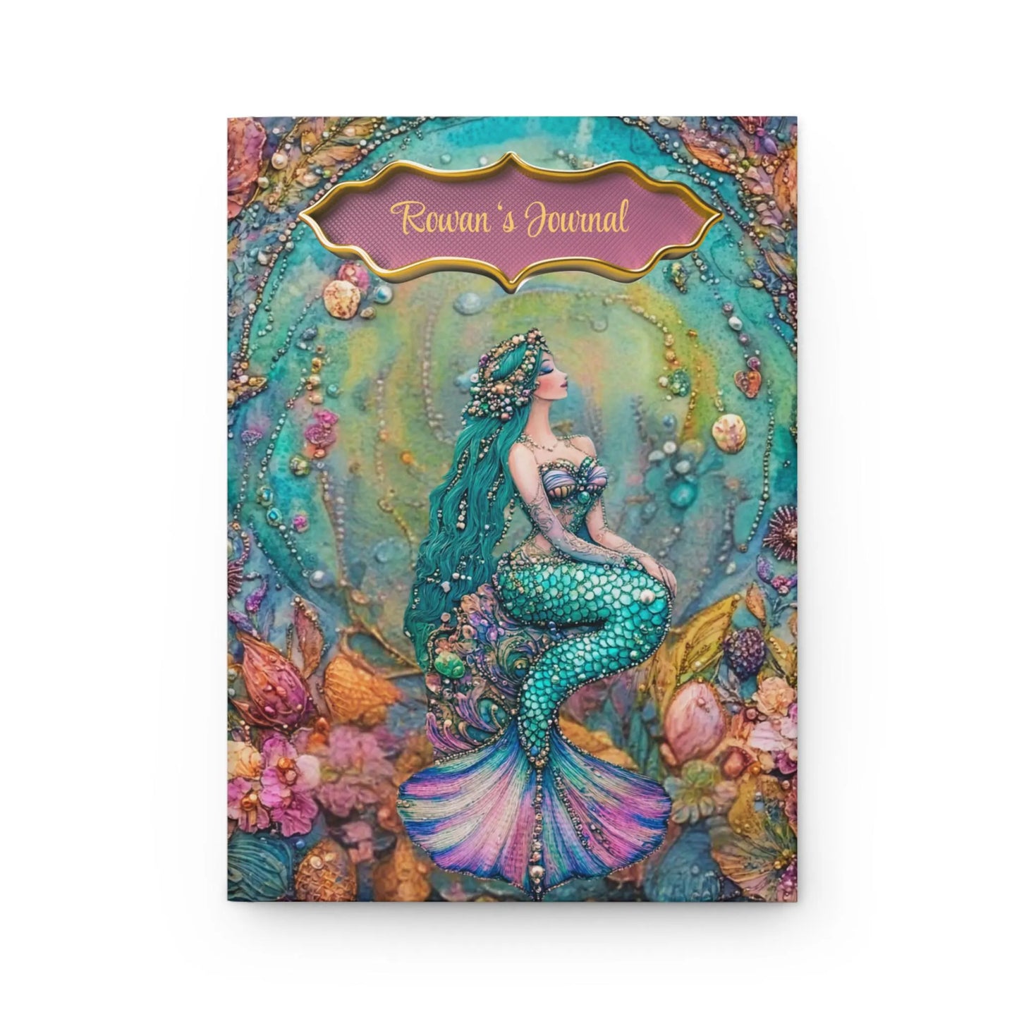 Beaded Look Mermaid – Hardcover Journal