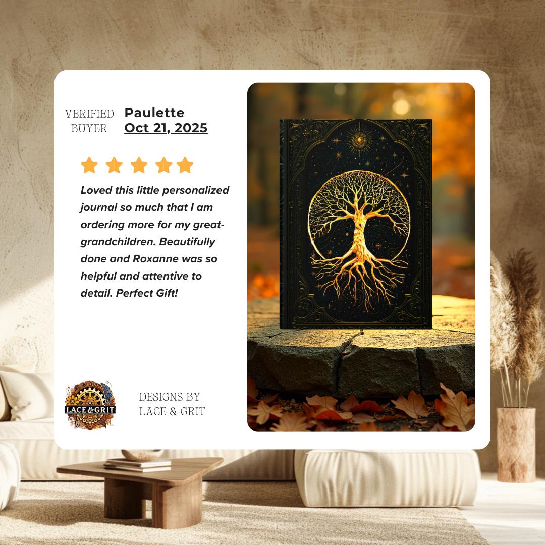 Celestial Tree of Life – Hardcover Journal