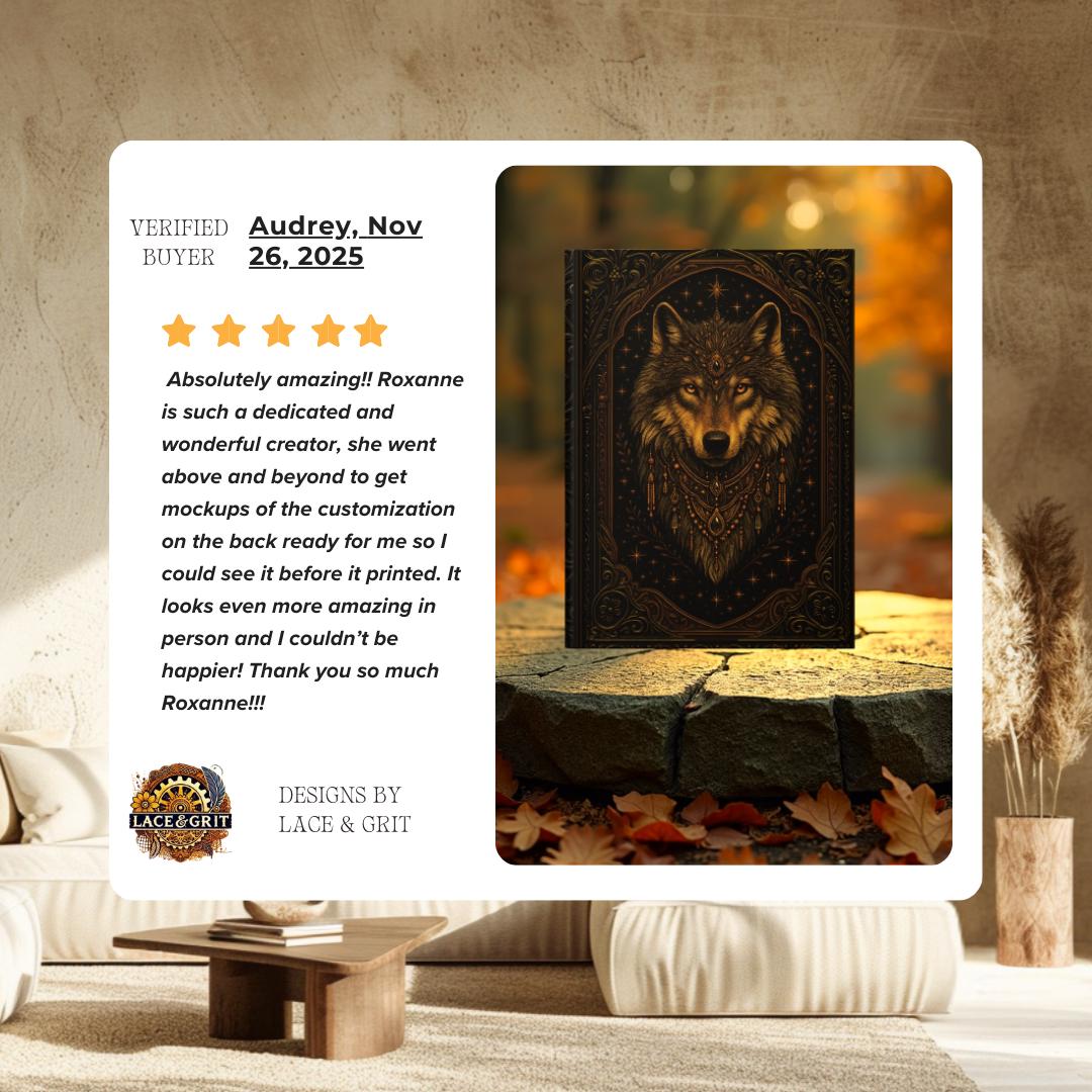 Mystical Wolf – Hardcover Journal