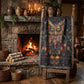 Cozy Celestial Owl Woven Blanket | Whimsical Woodland Throw