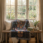 Cozy Celestial Owl Woven Blanket | Whimsical Woodland Throw
