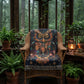Cozy Celestial Owl Woven Blanket | Whimsical Woodland Throw