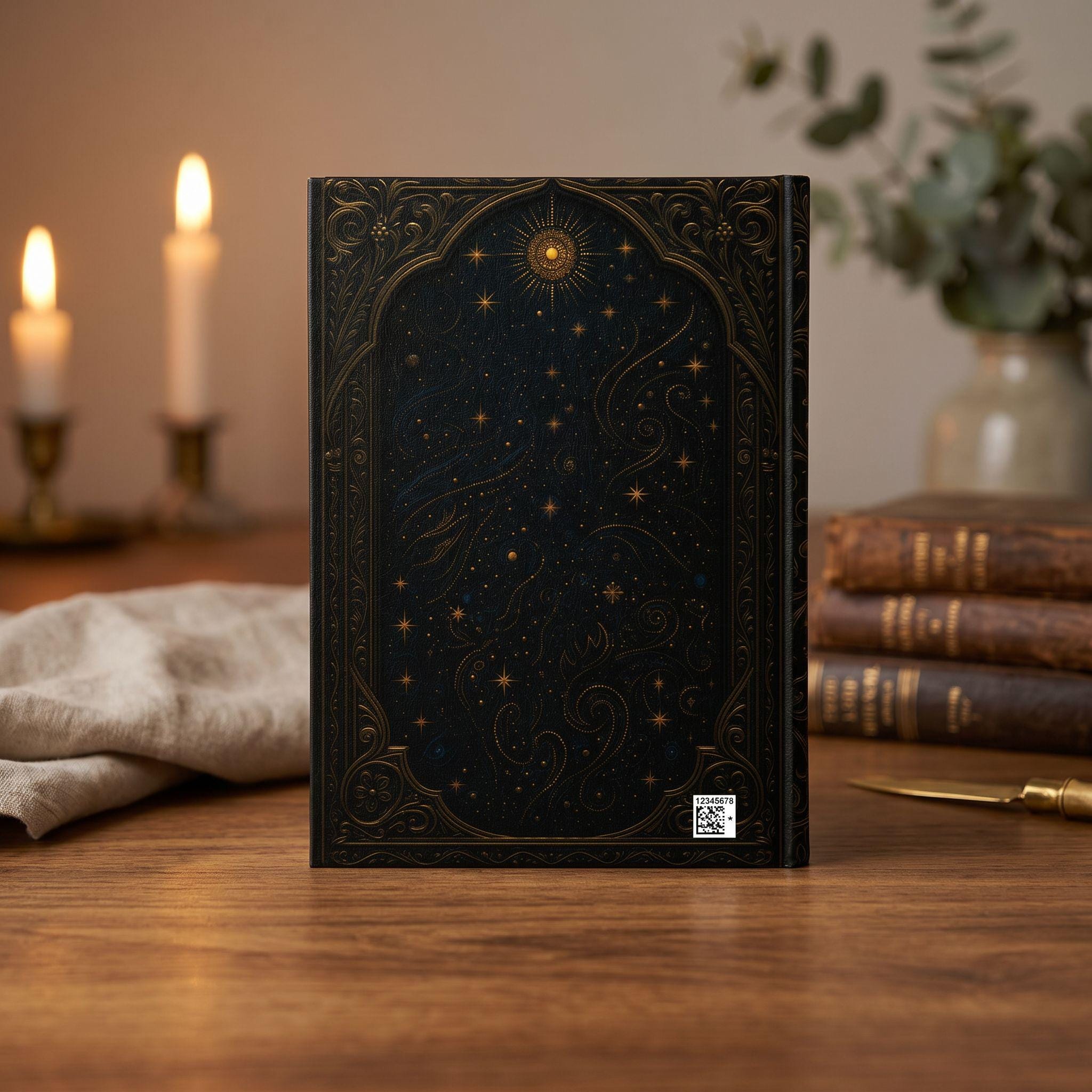 Celestial Lion Hardcover Journal – Mystical Writing Notebook | Fantasy Diary | Personalized Lion Lover Gift