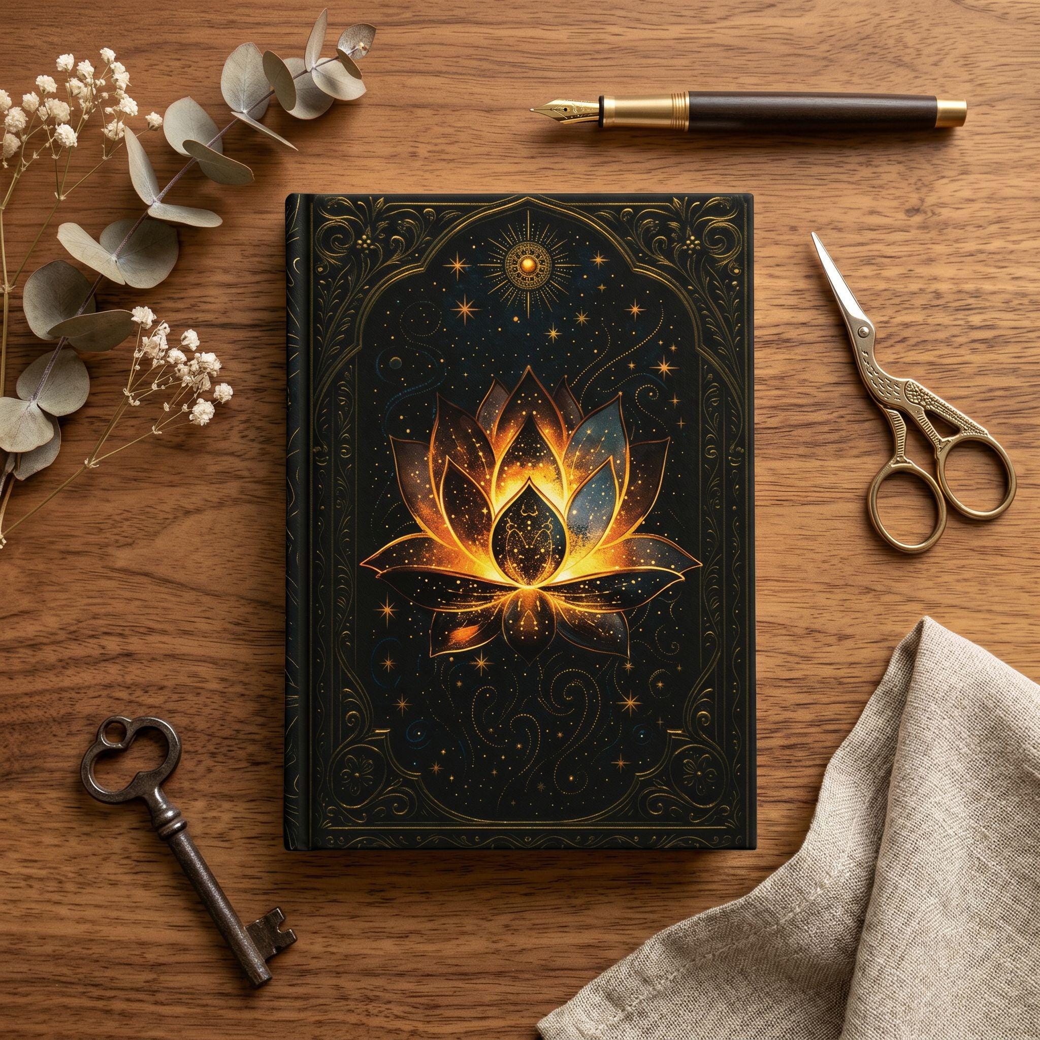 Celestial Lotus – Hardcover Journal