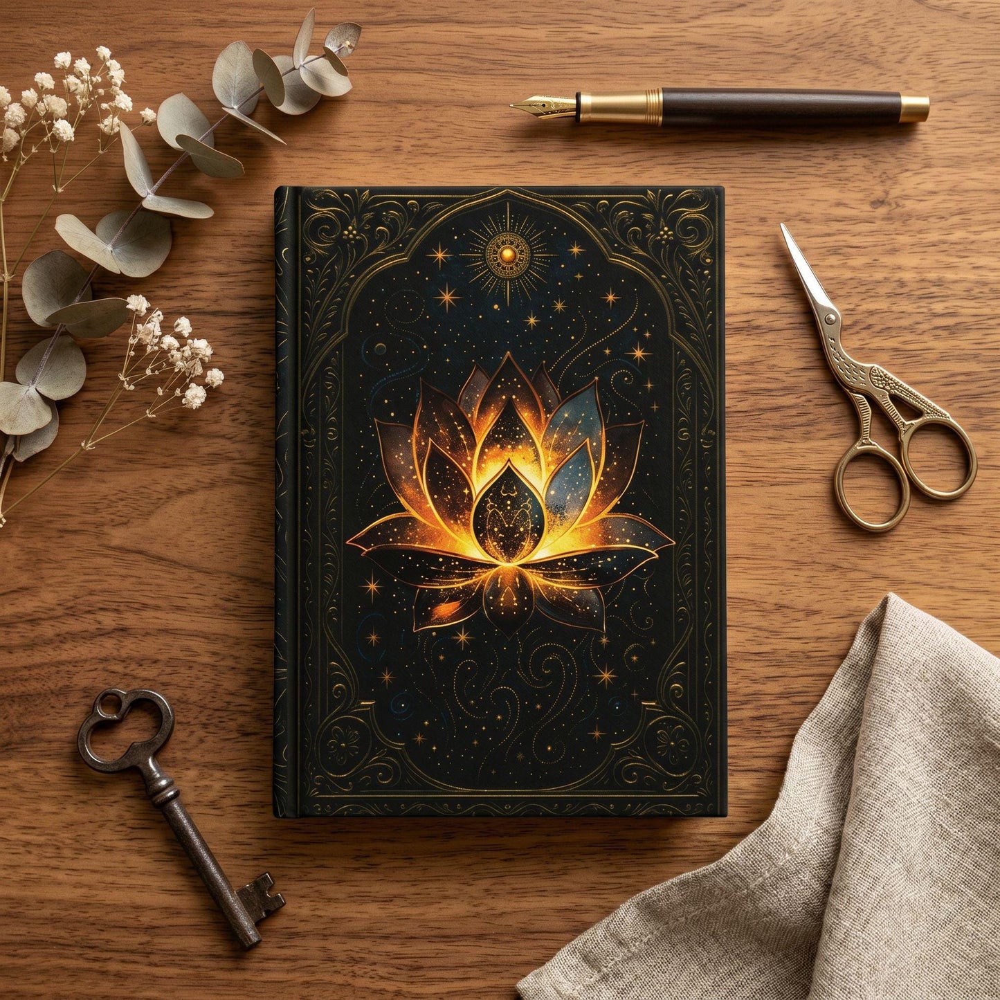 Celestial Lotus – Hardcover Journal