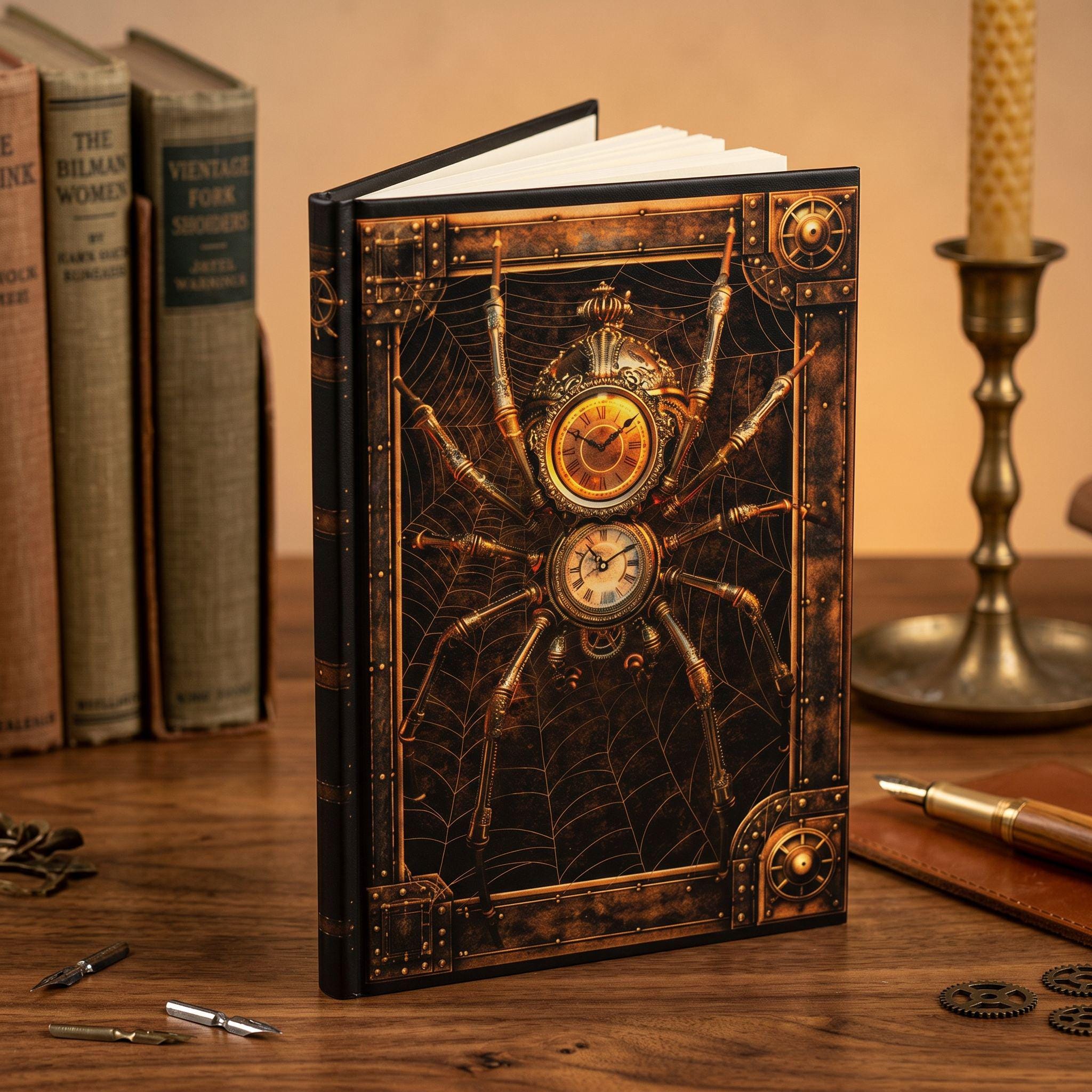 Steampunk Spider – Dark Fantasy Hardcover Journal