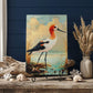 American Avocet Coastal Art Glass Board, Coastal Kitchen Decor, Charcuterie & Serving Tray