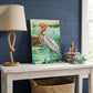 Reddish Egret Coastal Art Glass Board, Coastal Kitchen Decor, Charcuterie & Serving Tray