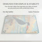 American Avocet Coastal Art Glass Board, Coastal Kitchen Decor, Charcuterie & Serving Tray