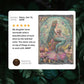 Beaded Look Mermaid Woven Blanket | Coastal Cottage Vintage Fantasy Decor