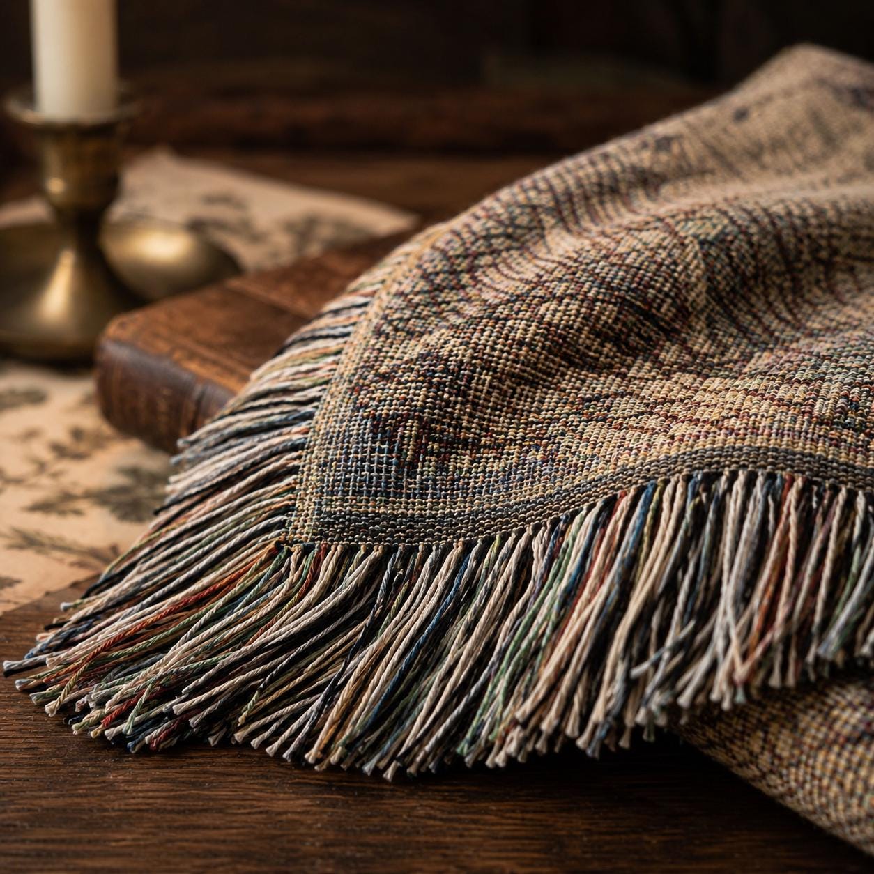 Cozy Celestial Owl Woven Blanket | Whimsical Woodland Throw