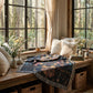 Cozy Celestial Owl Woven Blanket | Whimsical Woodland Throw