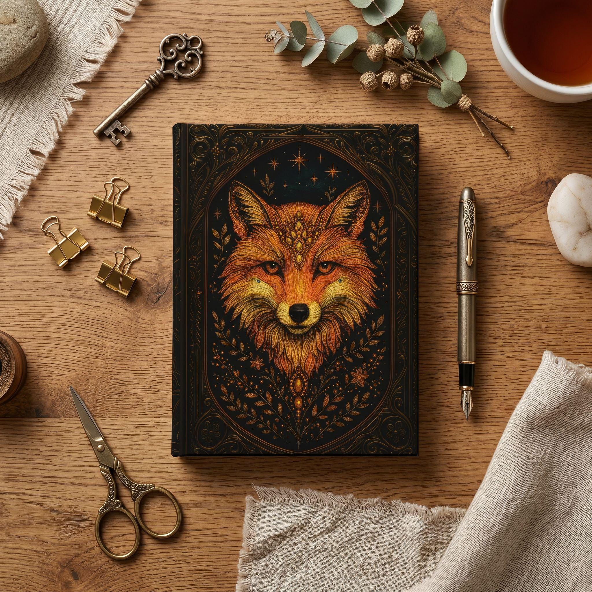 Mystical Fox – Hardcover Journal