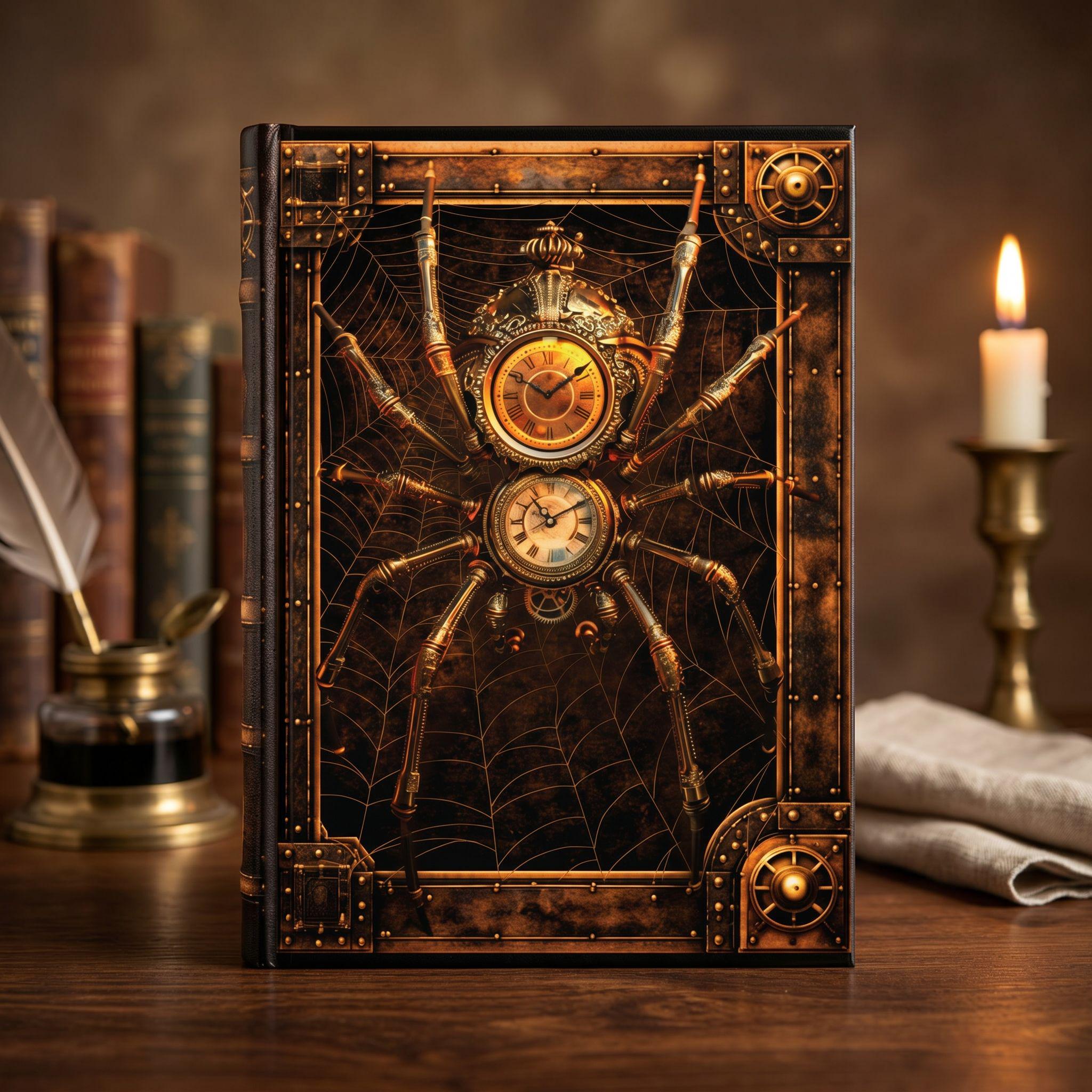 Steampunk Spider – Dark Fantasy Hardcover Journal