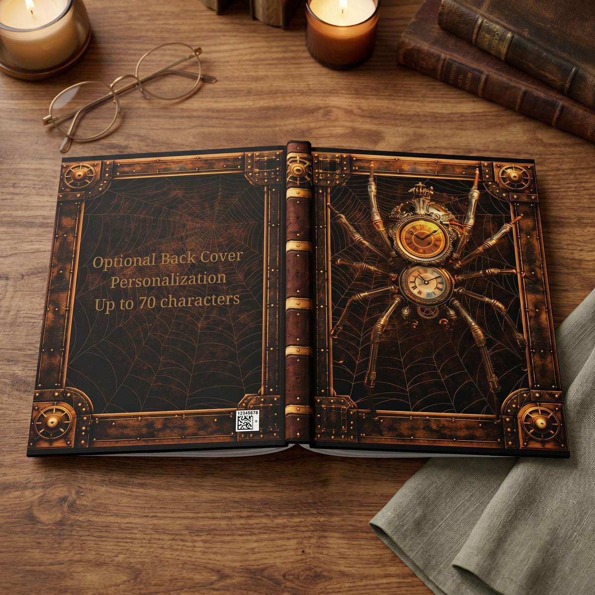 Steampunk Spider – Dark Fantasy Hardcover Journal