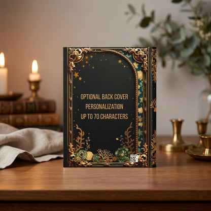 Gold Filigree Sea Turtle Journal – Personalized Ocean Hardcover Diary