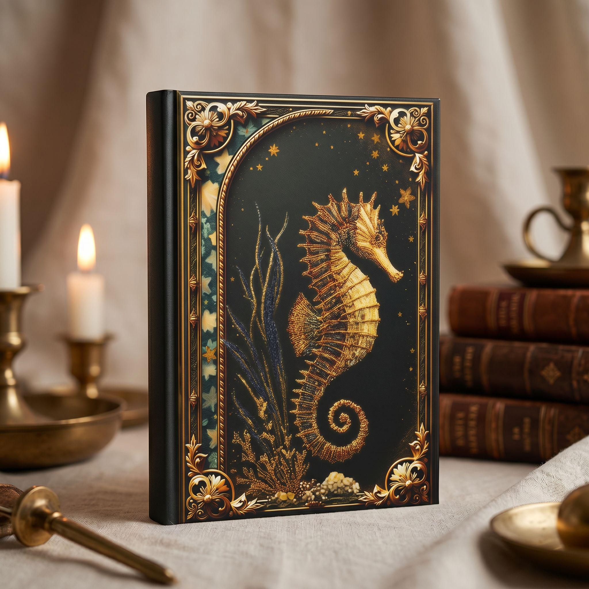 Enchanted Seahorse – Hardcover Journal