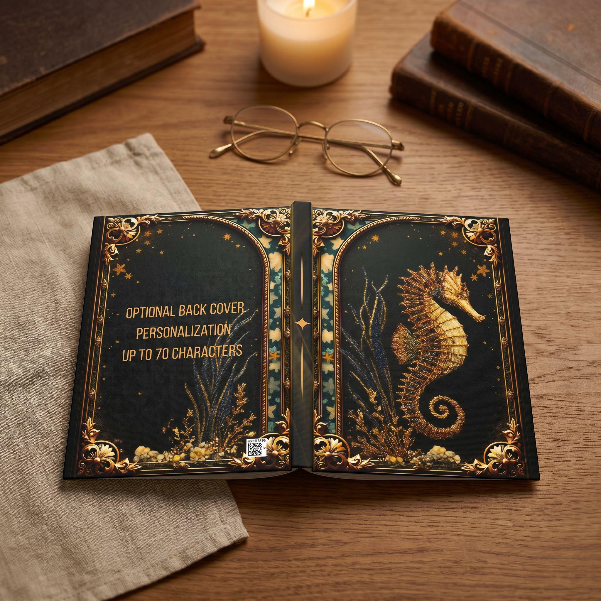 Enchanted Seahorse – Hardcover Journal
