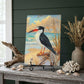 Black Skimmer Coastal Art Glass Board, Coastal Kitchen Decor, Charcuterie & Serving Tray