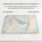 Black Skimmer Coastal Art Glass Board, Coastal Kitchen Decor, Charcuterie & Serving Tray
