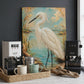 Egret Coastal Art Glass Board, Coastal Kitchen Decor, Charcuterie & Serving Tray