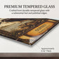 Osprey Coastal Art Glass Board, Coastal Kitchen Decor, Charcuterie & Serving Tray