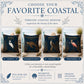 Egret Coastal Pillow, Nautical Throw Pillow, Navy Coastal Cushion, Beach House & Lake House Decor, Coastal Grandma Style