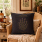 Thyme Apothecary Studies Faux Suede Pillow, Vintage Herbal Home Decor (Cover or Insert)