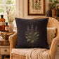 Sage Apothecary Pillow, Botanical Throw Pillow, Cottagecore Cushion, Dark Academia Decor, Herbal Home Accent