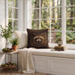 Raccoon Woodland Studies Throw Pillow, Faux Suede, Rustic Cabin Decor (Cover or Insert)