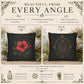 Hibiscus Botanical Studies Faux Suede Pillow, Vintage Floral Home Decor (Cover or Insert)