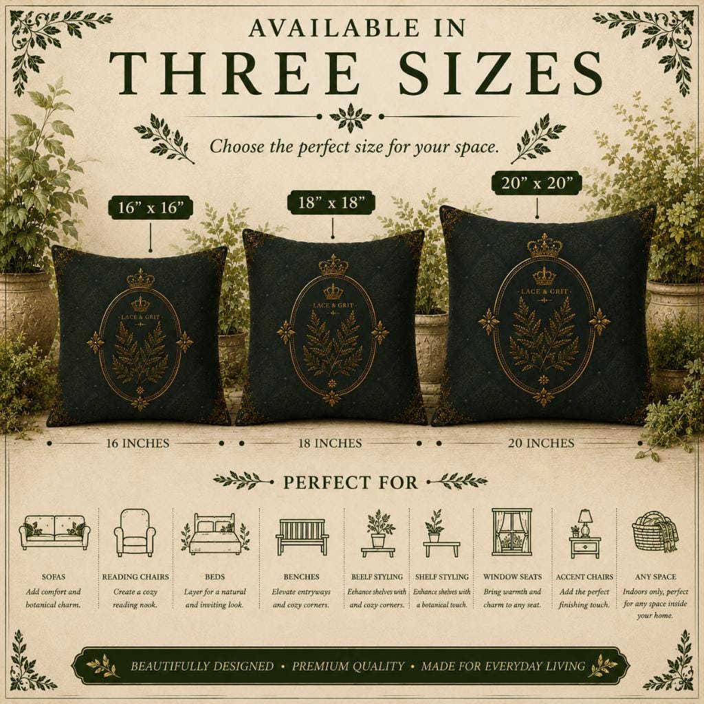 Gardenia Botanical Studies Faux Suede Pillow, Vintage Floral Home Decor (Cover or Insert)