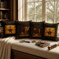 Archivist Cabinet of Curiosities Faux Suede Pillow, Vintage Curio Home Decor (Cover or Insert)