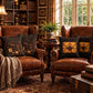 Curator Cabinet of Curiosities Pillow, Dark Academia Throw Pillow, Library Decor Cushion, Museum Style Home Accent