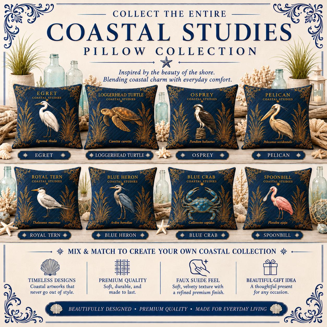 Scarlet Ibis Coastal Bird Faux Suede Pillow, Bird Lover Home Decor (Cover or Insert)
