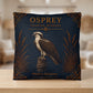 Osprey Coastal Pillow, Nautical Throw Pillow, Navy Coastal Cushion, Beach House & Lake House Decor, Coastal Grandma Style