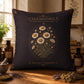 Chamomile Apothecary Pillow, Botanical Throw Pillow, Cottagecore Cushion, Dark Academia Decor, Herbal Home Accent