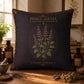 Holy Basil Apothecary Studies Faux Suede Pillow, Vintage Herbal Home Decor (Cover or Insert)