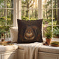 Squirrel Woodland Pillow, Rustic Throw Pillow, Cabin Decor Cushion, Lodge Style Accent, Wildlife Home Decor
