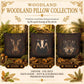 Raccoon Woodland Studies Throw Pillow, Faux Suede, Rustic Cabin Decor (Cover or Insert)