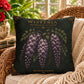 Wisteria Botanical Pillow, Vintage Floral Throw Pillow, Cottagecore Cushion, English Garden Decor, Botanical Home Accent