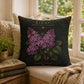Lilac Botanical Pillow, Vintage Floral Throw Pillow, Cottagecore Cushion, English Garden Decor, Botanical Home Accent