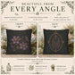 Clematis Botanical Studies Faux Suede Pillow, Vintage Floral Home Decor (Cover or Insert)